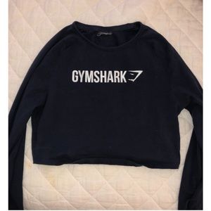 Gym Shark Logo Long Sleeve Crop Top